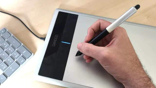 Grafiktablett mit digitalem Stift