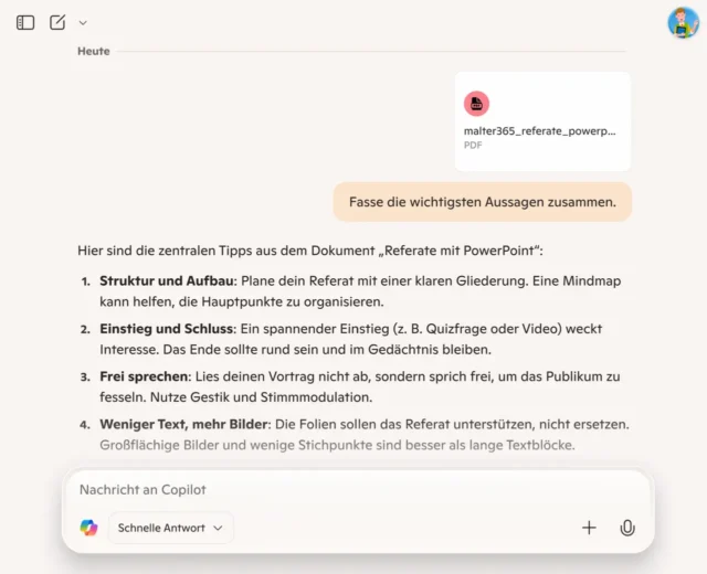 PDF zusammenfassen lassen von KI