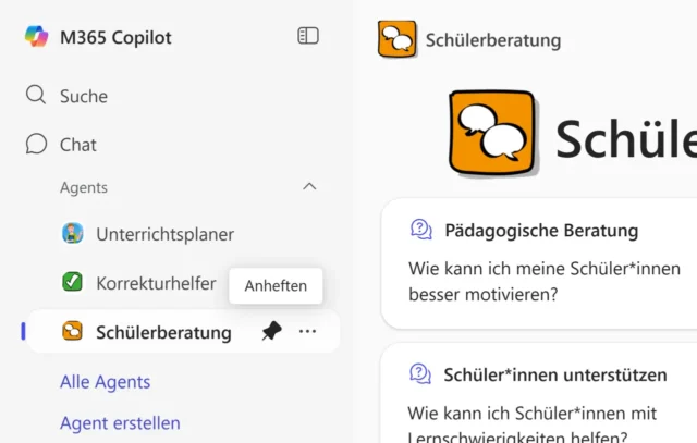 mehrere Agenten in Microsoft 365 Copilot