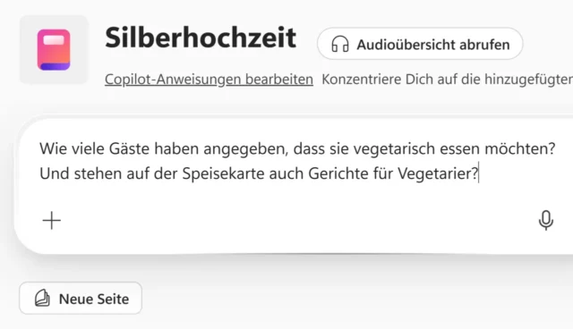 Prompt zum Copilot Notebook