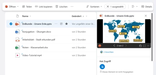 Details zu Dateien anzeigen