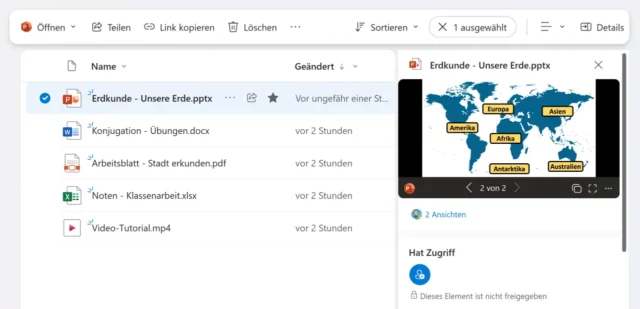 Details zu Dateien anzeigen