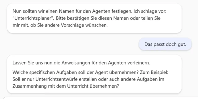 Agent per Chat konfigurieren