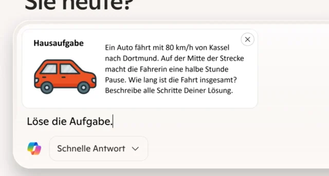 Hausaufgabe als Screenshot hochladen