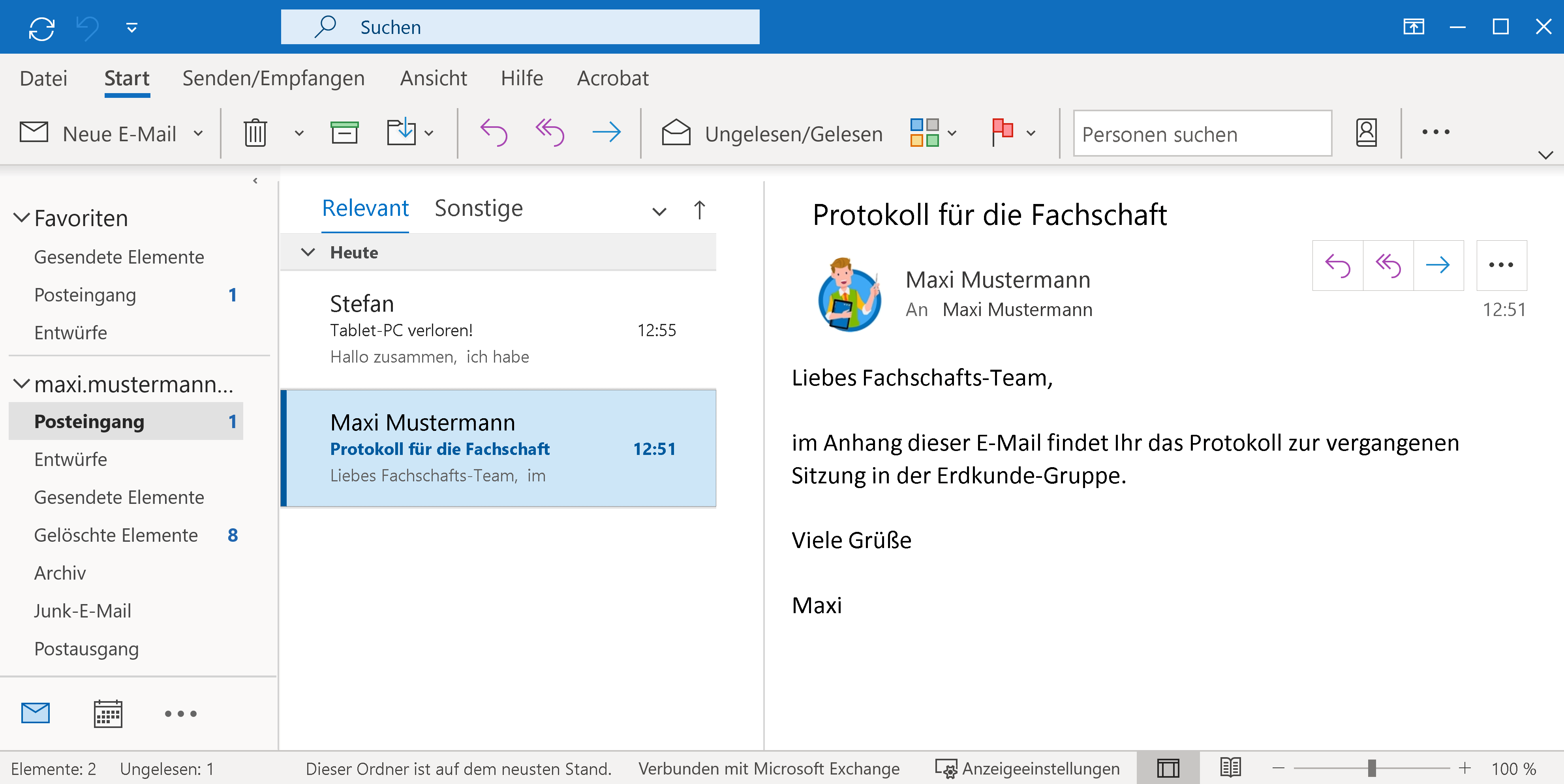 Outlook als Desktop-Programm