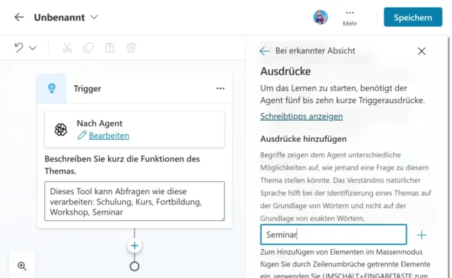 Ausdrücke als Trigger festlegen