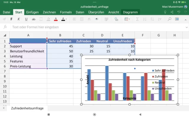 Excel als mobile App für Android