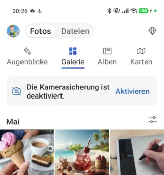 Fotos in der OneDrive-App für mobile Geräte