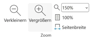 Ansicht anpassen in OneNote