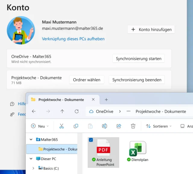 verknüpfter SharePoint-Ordner auf dem PC
