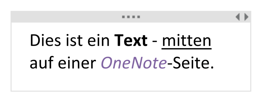 bearbeiteter Text im Container