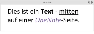bearbeiteter Text im Container