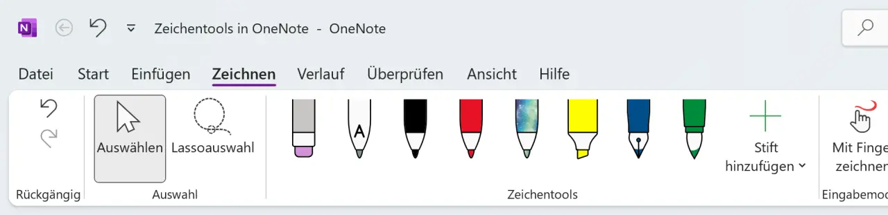 Zeichnen in OneNote (Desktop-Version)