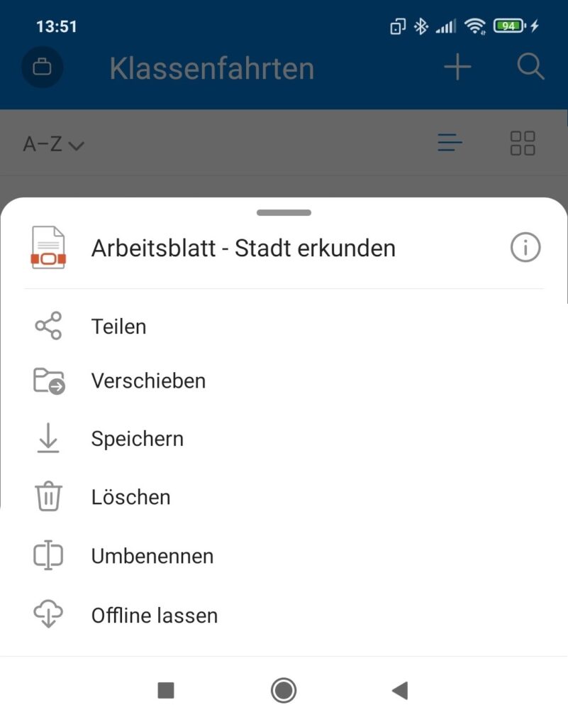 Dateien verwalten mit der OneDrive-App
