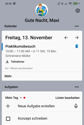 Persönlicher Feed im Microsoft Launcher