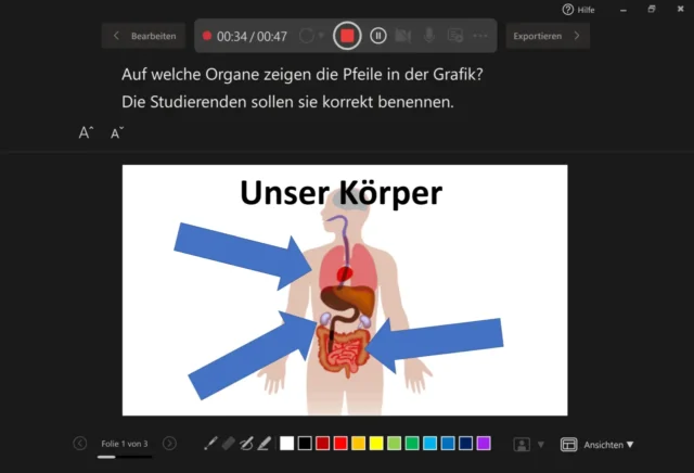 Präsentation aufzeichnen in PowerPoint für Windows