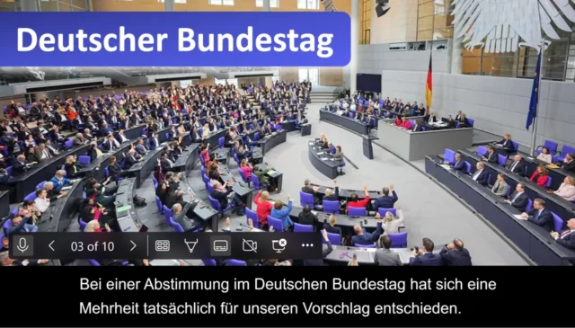 Live-Untertitel zur Präsentation mit PowerPoint Online