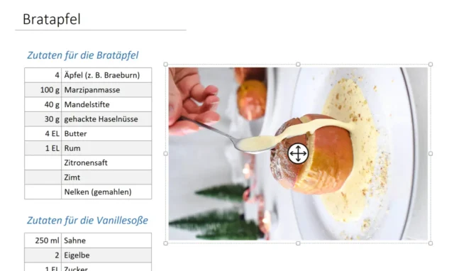 Foto im Querformat auf einer OneNote-Seite