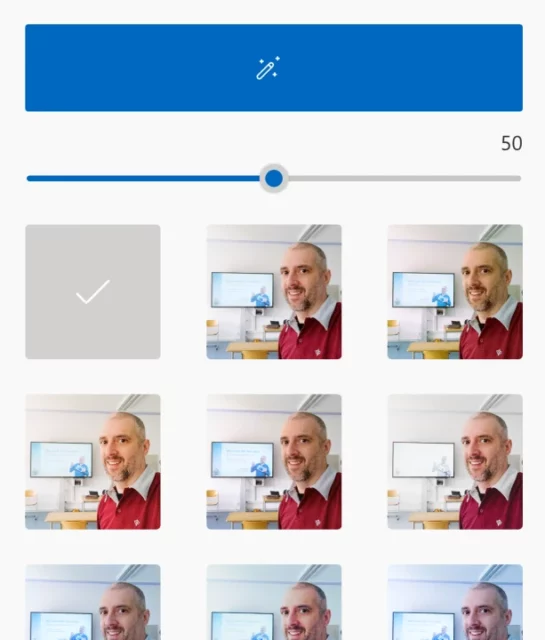 Filter für Foto festlegen