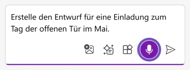 Eingabe per Mikrofon