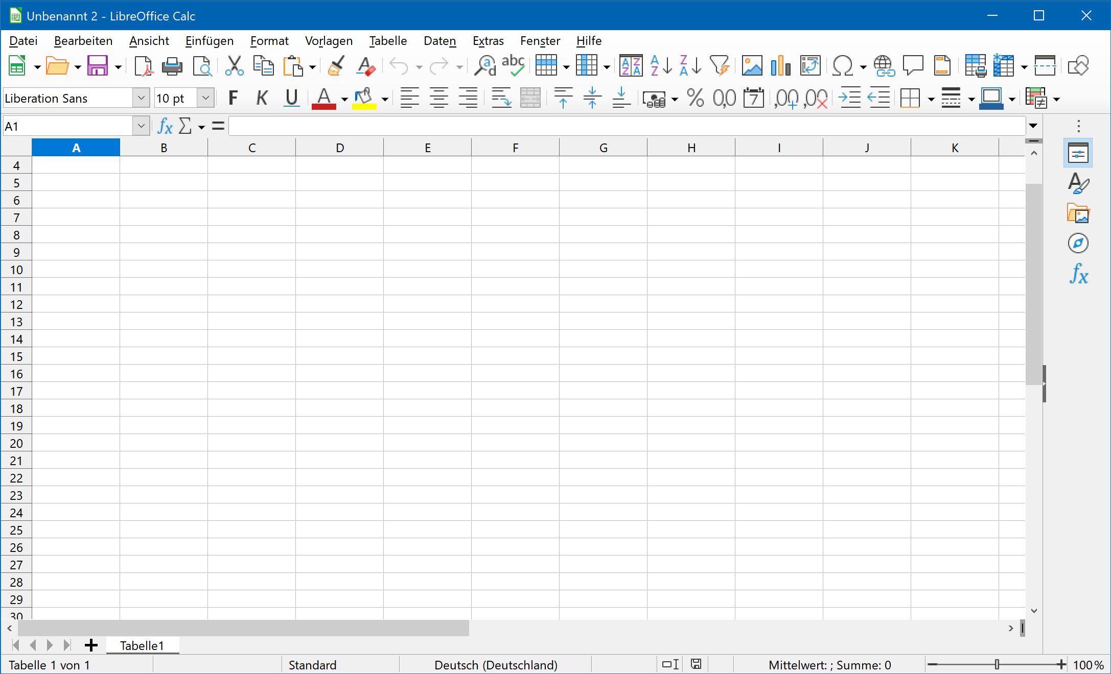 Calc - Tabellenkalkulation in LibreOffice