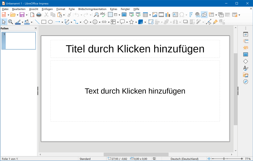 Impress - Präsentationen mit LibreOffice