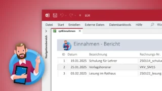 EÜR-Vorlage 2025: Einnahmen-Überschuss-Rechnung mit Access