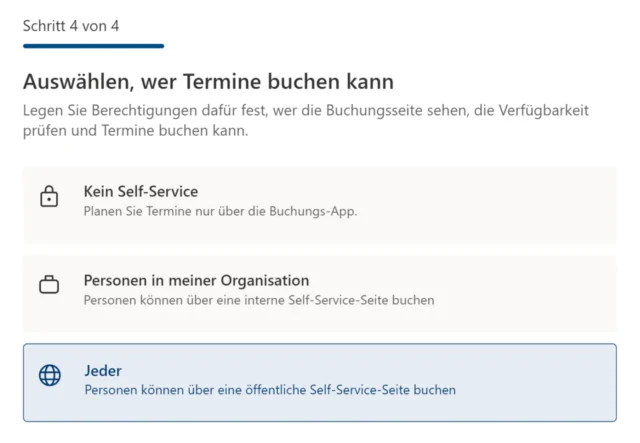 Wer darf Termine buchen?