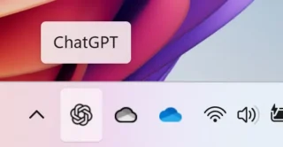 ChatGPT-Icon auf der Windows-Taskleiste