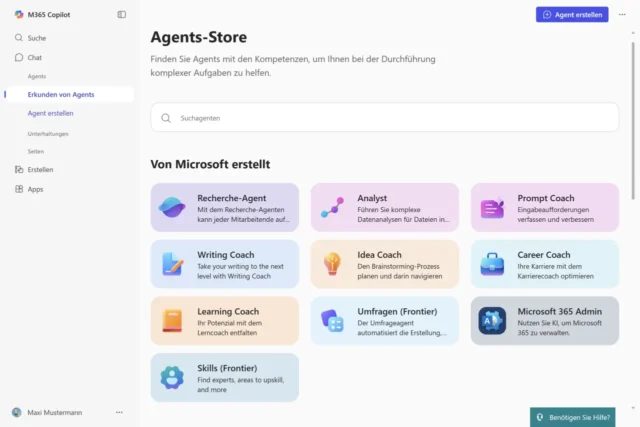 Agents-Store in Microsoft 365 Copilot