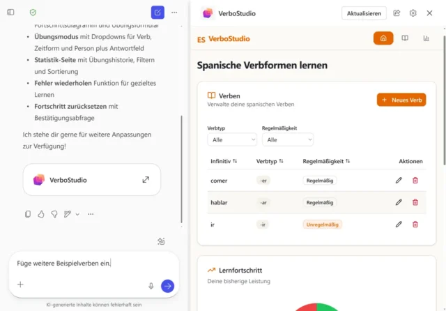fertige Web-App zum Ausprobieren