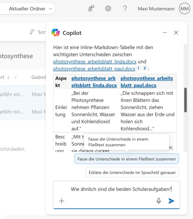 Frage stellen im Chat