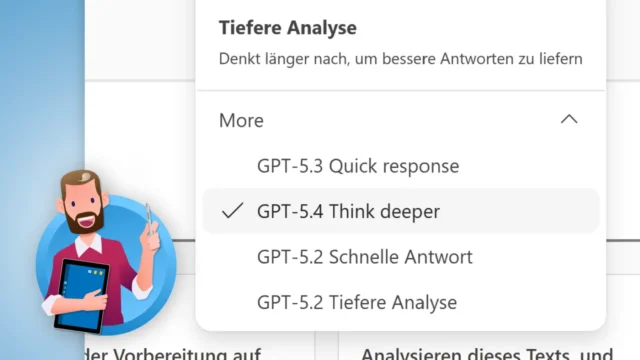 GPT-5.4 in Microsoft 365 Copilot: Neues KI-Modell aktivieren