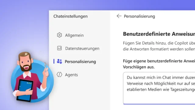 Copilot personalisieren: Was soll die KI über Dich wissen?