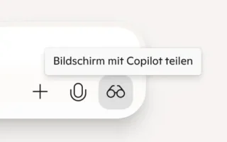 Copilot Vision im Eingabefeld