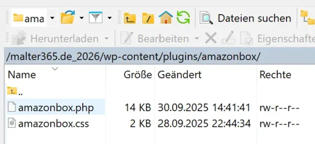 Dateien erstellen per FTP-Verbindung