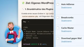 WordPress-Plugins erstellen mit KI: HTML, CSS, PHP & Co. mit Copilot