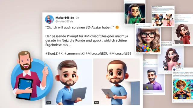 3D-Avatar erstellen mit KI: Prompt-Vorlage für Microsoft Designer
