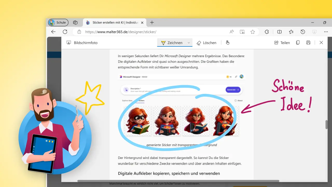 Screenshot mit Microsoft Edge: Ganze Webseite als Bild speichern Ganze Webseite als Bild speichern