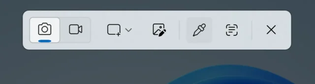Snipping Tool mit Farbwähler im Menü