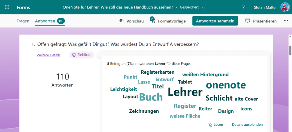 Einblicke in Microsoft Forms