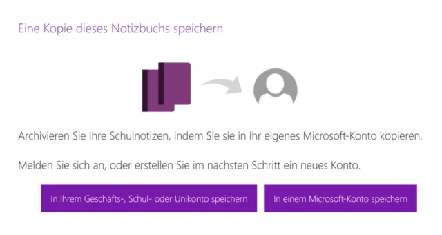 Eine Kopie dieses Notizbuchs speichern