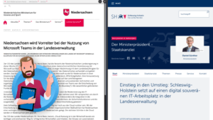 Pressemitteilungen aus Niedersachsen und Schleswig-Holstein über die zukünftige IT-Strategie