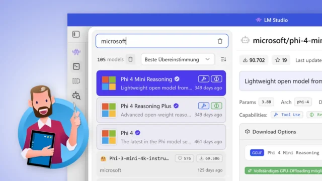 LM Studio: KI-Modell von Microsoft lokal & offline nutzen