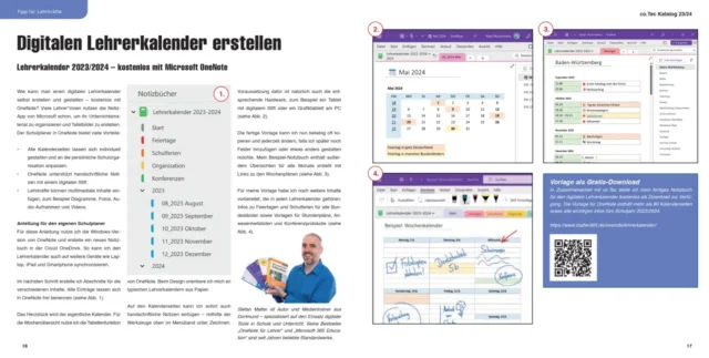 Digitaler Lehrerkalender mit Branding als Download