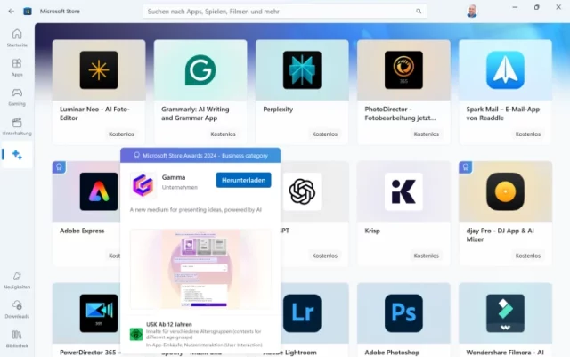 KI-App per Microsoft Store herunterladen
