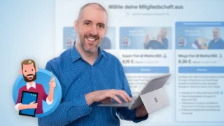 Mitgliederbereich: Vorlagen, E-Books, Videokurse zu Microsoft 365