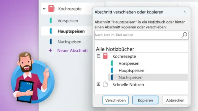 OneNote: Abschnitte erstellen, bearbeiten und löschen [Anleitung]