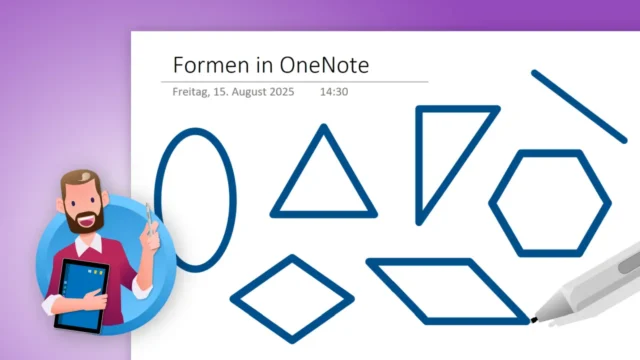 OneNote: Formen einfügen, Automatische Formen aktivieren