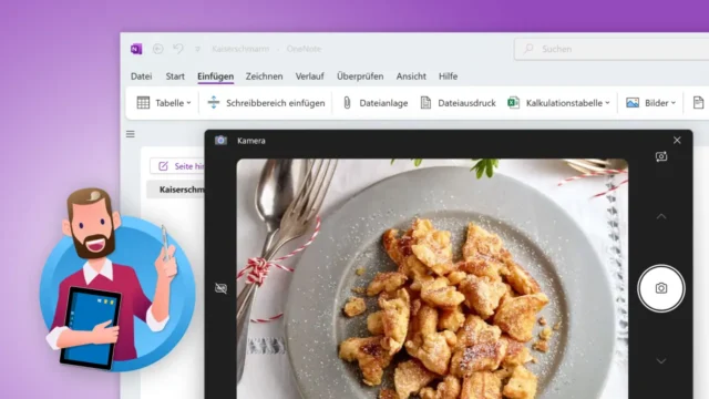 OneNote: Foto von Kamera einfügen und optimieren [Anleitung]